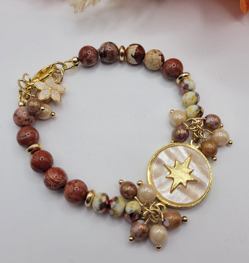 MOTHER OF PEARL NORTHERN STAR BRACELET