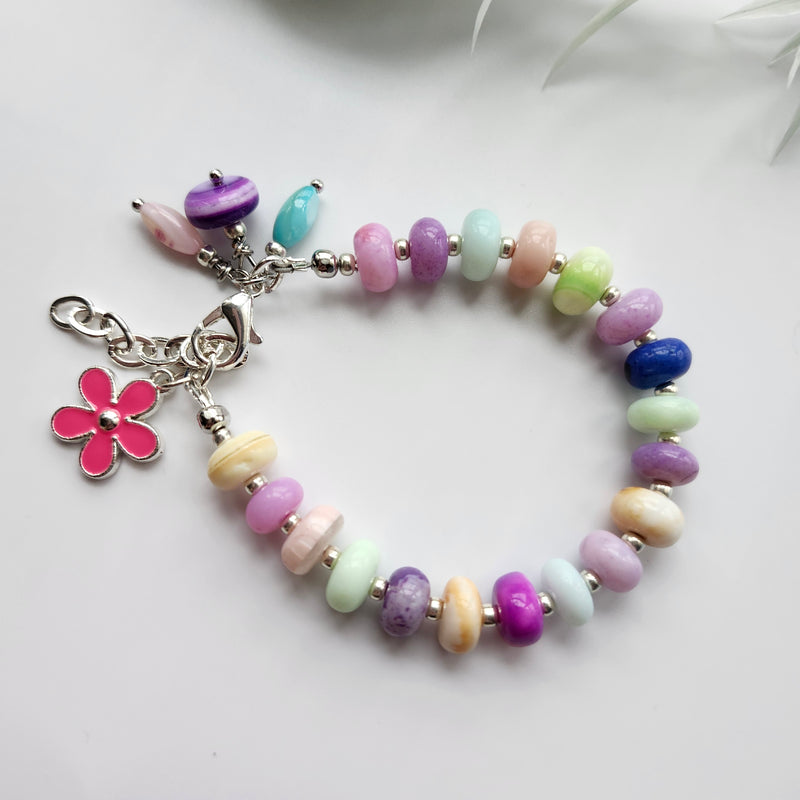 OPAL GEMSTONE BRACELET IN RAINBOW