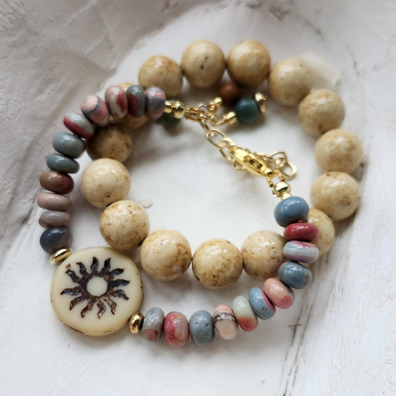 SHADES OF SUNSET DOUBLE BRACELET SET