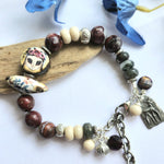 MEXICAN AGATE OWL BRACELET