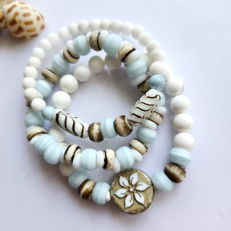 PASTEL BLUE BOHO BEACH SET