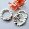 SUMMER ASHANTI BEAD STRETCH BRACELET