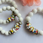 SUMMER ASHANTI BEAD STRETCH BRACELET