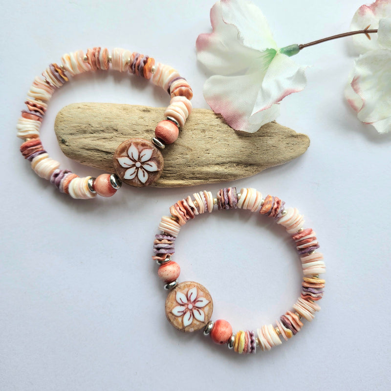 SUNSET PECTIN SHELL BRACELET