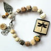 DRAGONFLY BRACELETS WITH AFRICAN OPAL