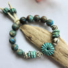 TURQUOISE & PATINA STRETCH BRACELET