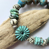 TURQUOISE & PATINA STRETCH BRACELET