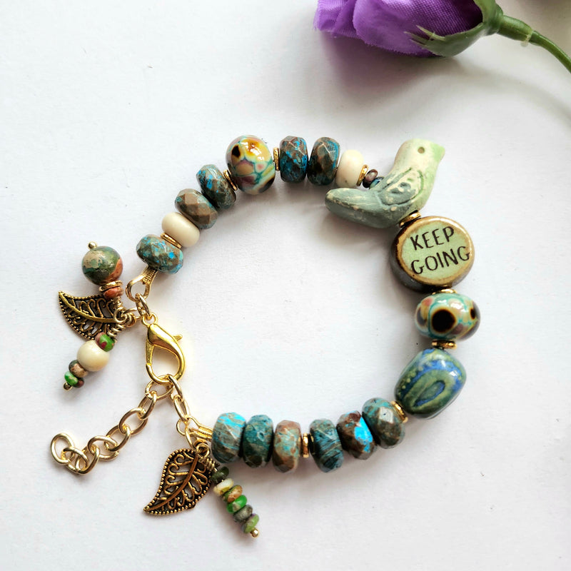 KEEP FLYING, KEEP GOING INTENTION BRACELET