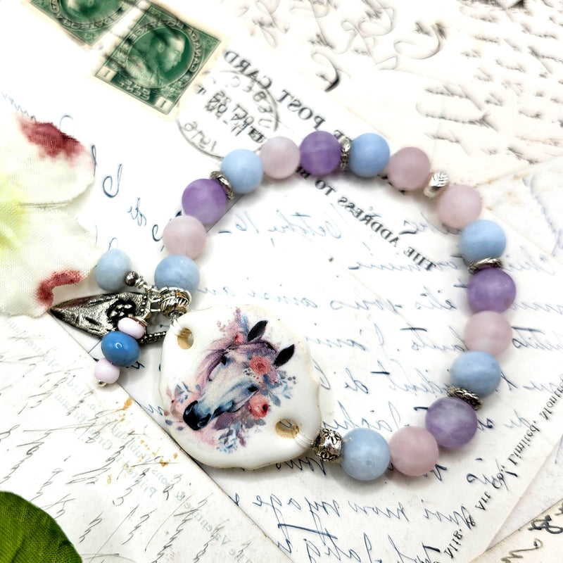 BOHEMIAN PONY BRACELET IN PASTELS