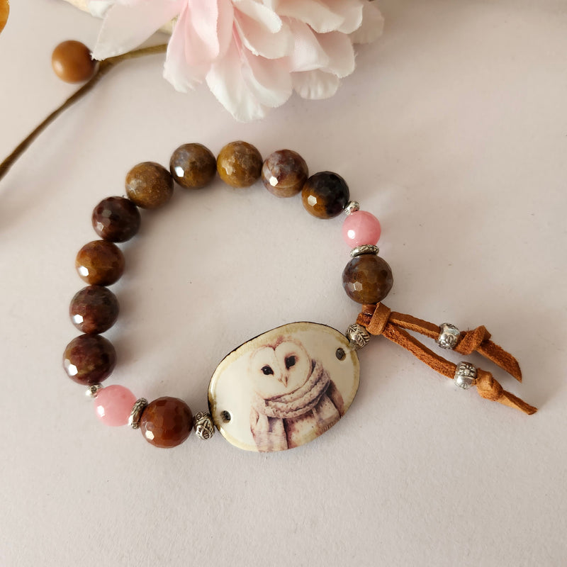 OWL WITH A SCARF FALL BRACELET