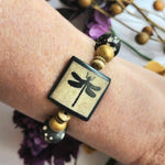 DRAGONFLY BRACELET WITH BLACK ONYX