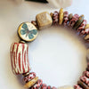 LET GO BUTTERFLY CERAMIC STRETCH BRACELET