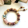 LET GO BUTTERFLY CERAMIC STRETCH BRACELET