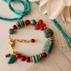 HUBEI TURQUOISE & CORAL BRACELET