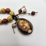 SPECKLED BROWN COWRIE SHELL NECKLACE