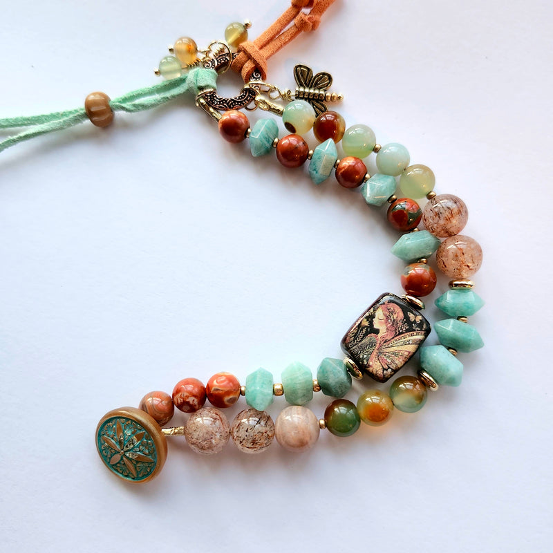 FOREST FAIRY DOUBLE STRAND BRACELET