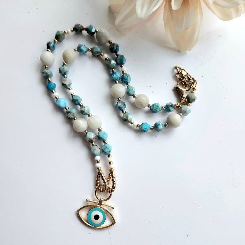 PROTECTIVE EVIL EYE NECKLACE