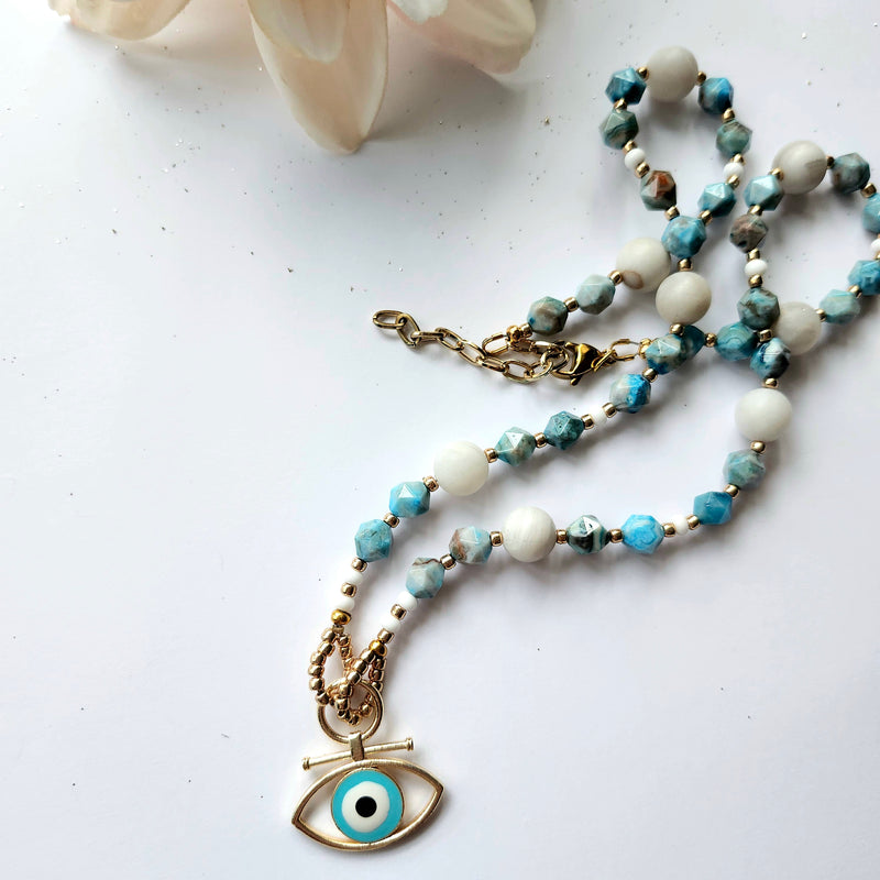 PROTECTIVE EVIL EYE NECKLACE