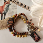 BOHEMIAN DOUBLE STRAND FOX BRACELET