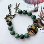 FAIRY IN THE FOREST ART BEAD BRACELET