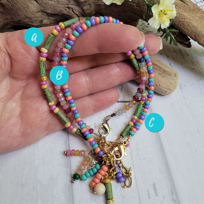 COLORFUL BOHO ANKLETS