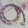 LITTLE HIPPY RAINBOW NECKLACE WITH PEARLS