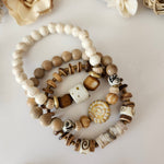 AU NATUREL - THREE STRAND BRACELET SET