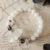 ROCK CRYSTAL QUARTZ & MOONSTONE BRACELET