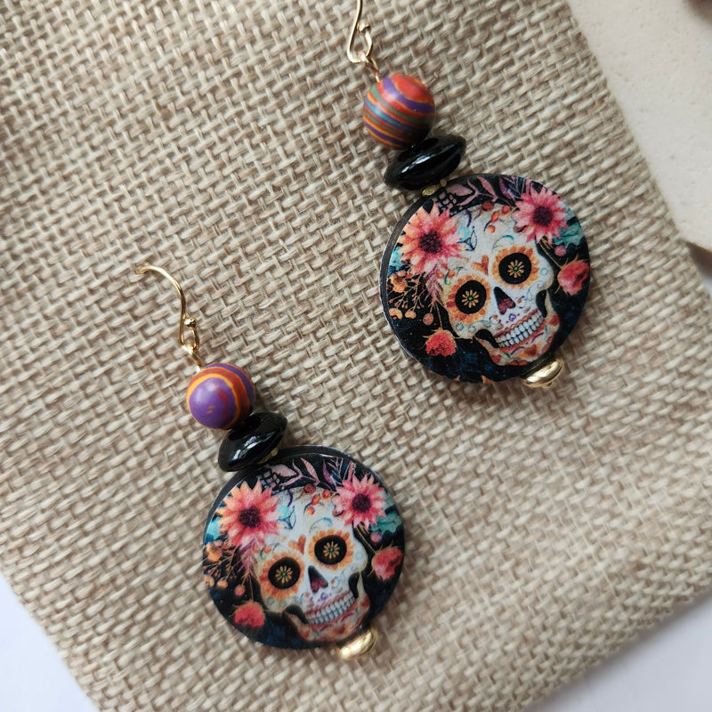 SUGAR SKULL BRACELET/EARRING SET